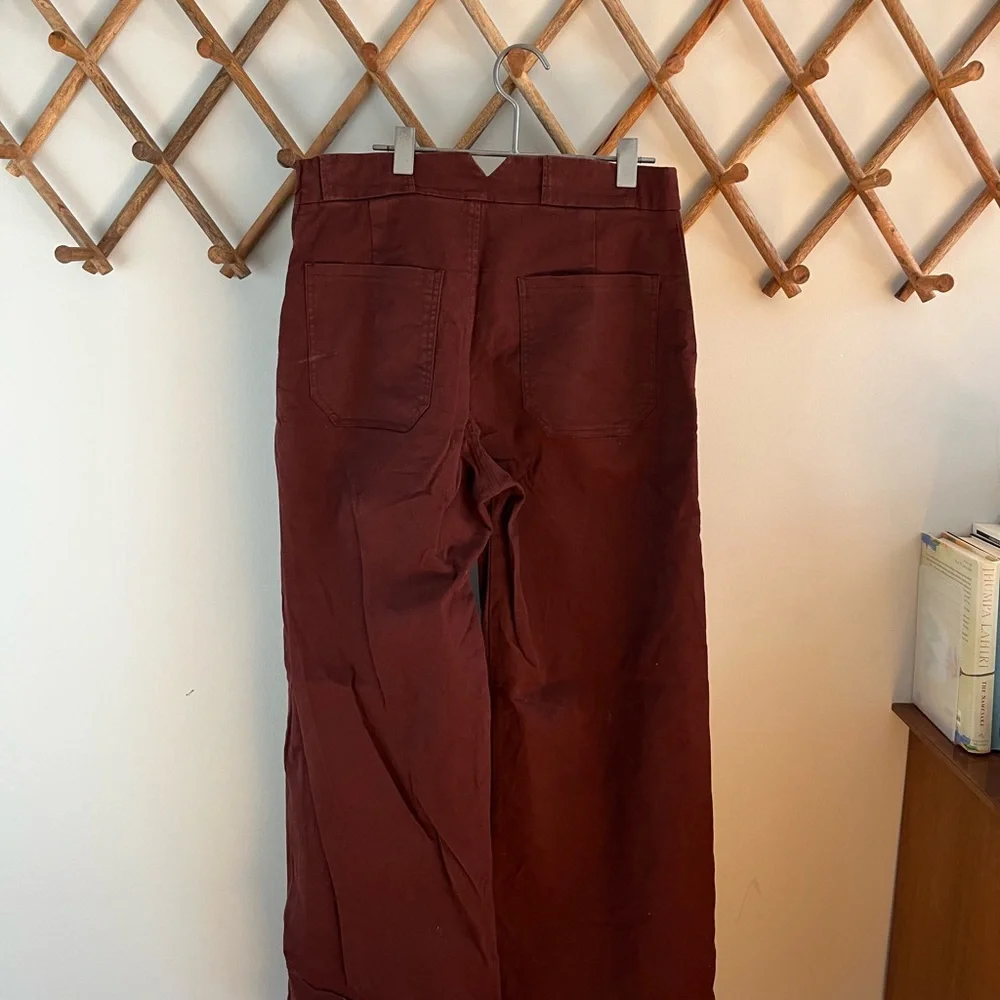 Loup Wide Leg Sabrina Pants in Coffee - Picture 6 of 8